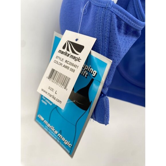 NWT Marika Magic Ladies Smooth Shaping Sport Bra Uplift size LARGE ColoR Purple - Picture 6 of 6